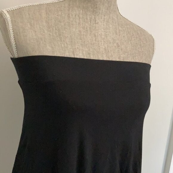 Kensie Black Strapless Flared Top - Picture 5 of 11